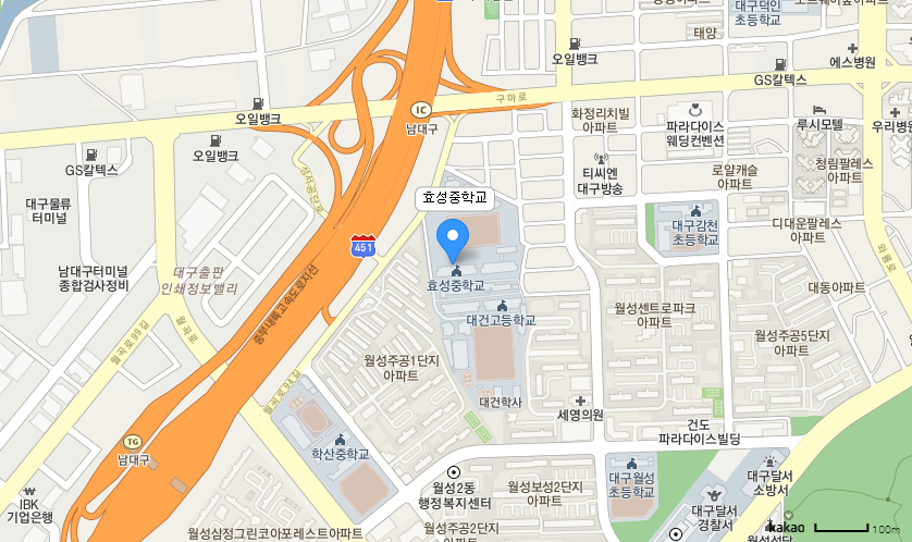 학교 찾아오시는 길 지도